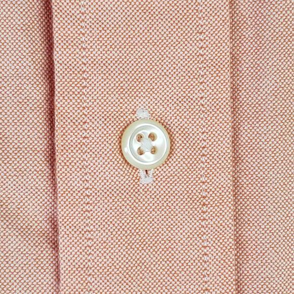 Polo Ralph Lauren Oxford Shirt Blake Men's Large Fall Orange SS Button Down - Picture 7 of 10